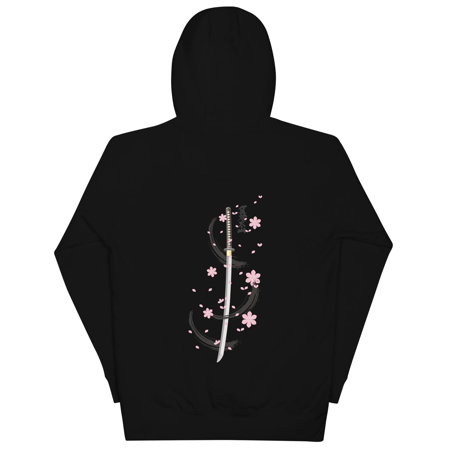 Blossoming Katana back print Hoodie