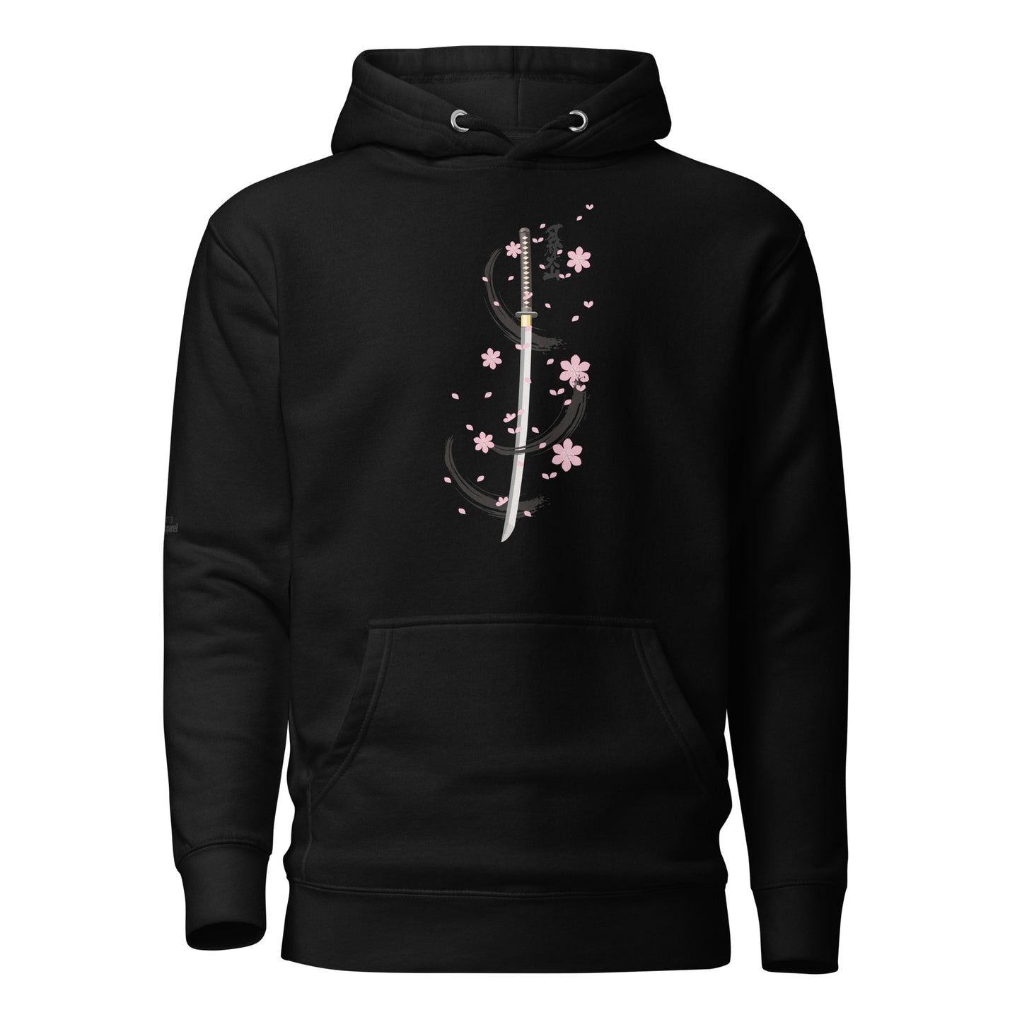 Blossoming Katana (front print) Hoodie