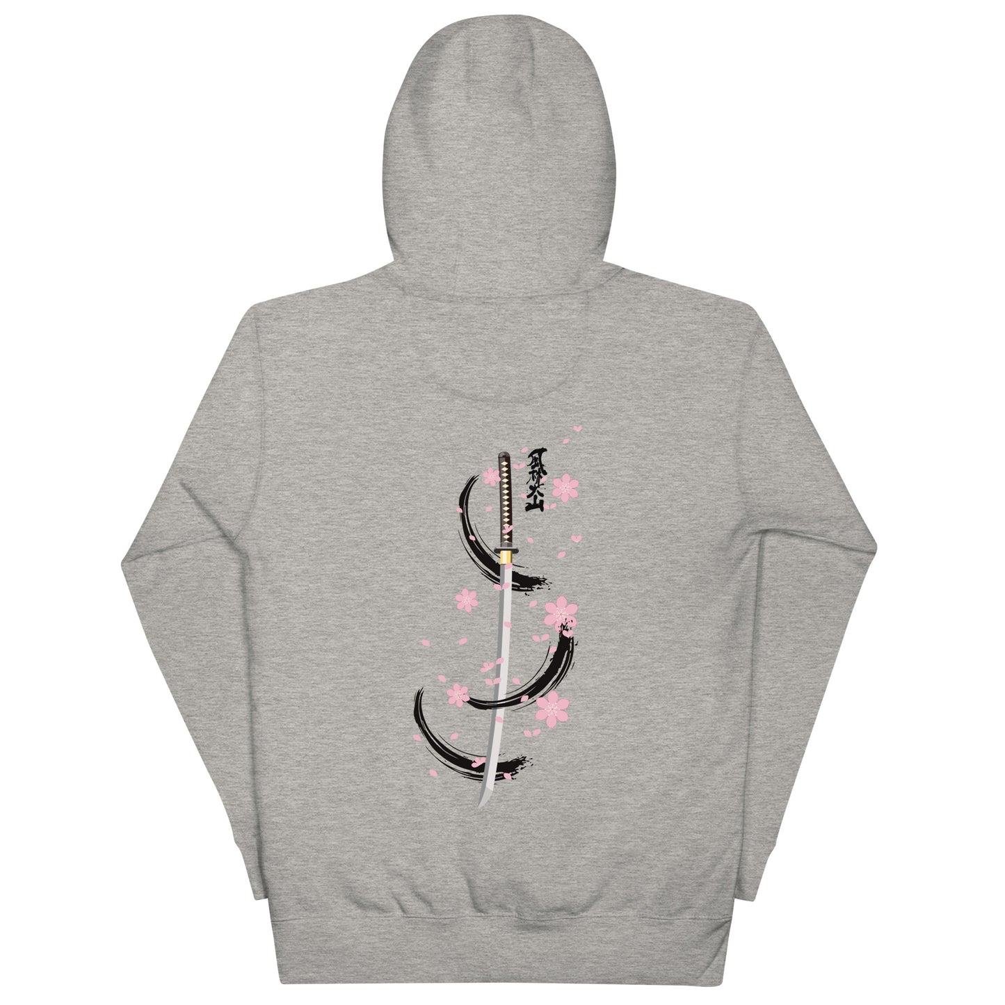 Blossoming Katana back print Hoodie