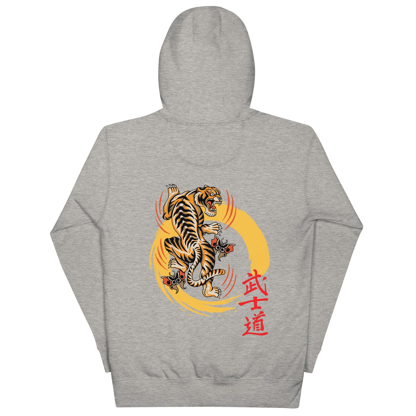 Climbing Tiger back print Hoodie