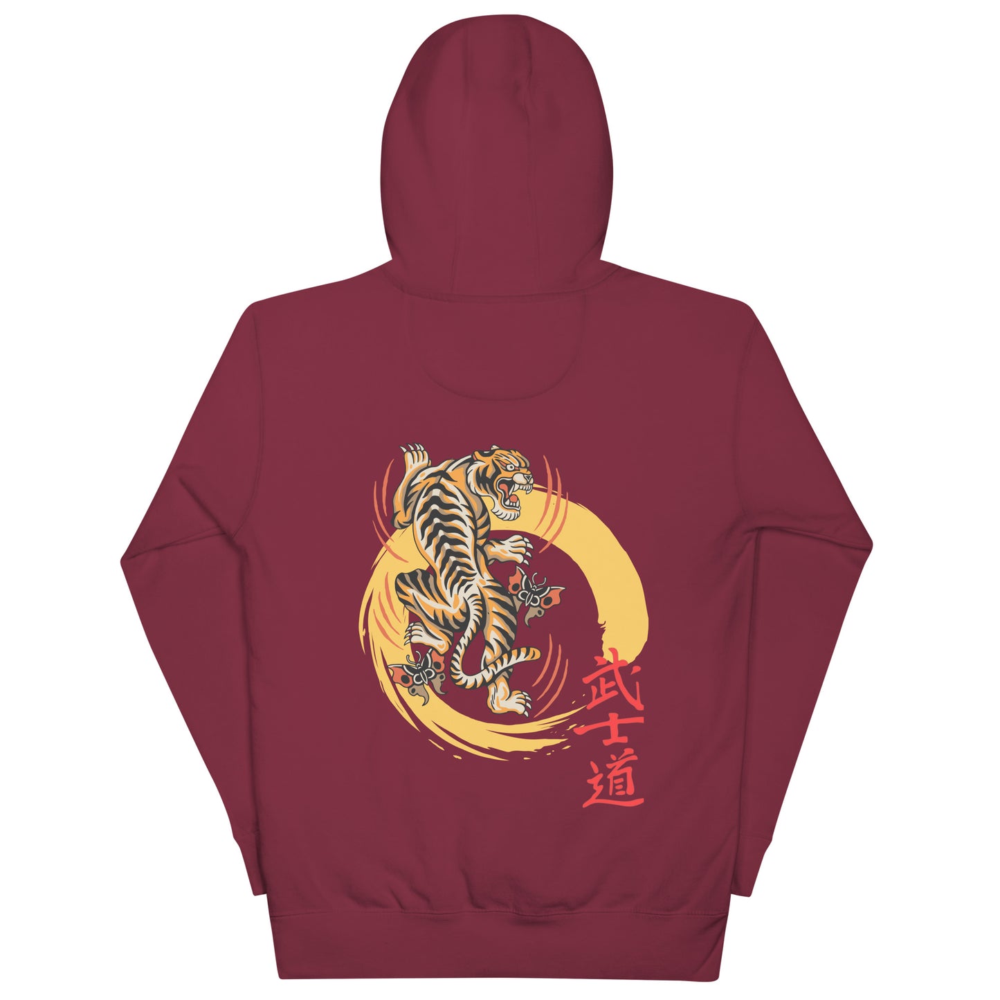 Climbing Tiger back print Hoodie