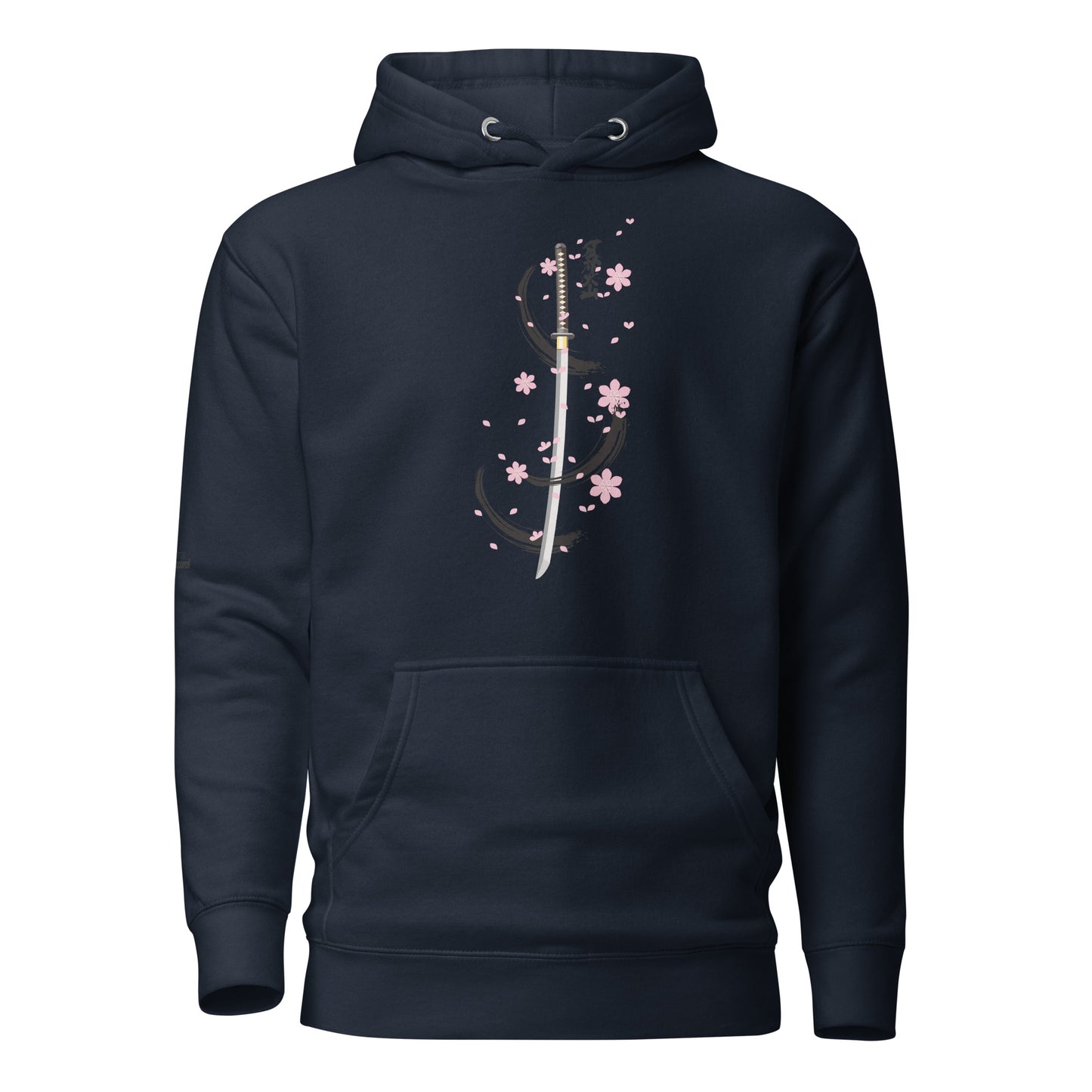 Blossoming Katana (front print) Hoodie