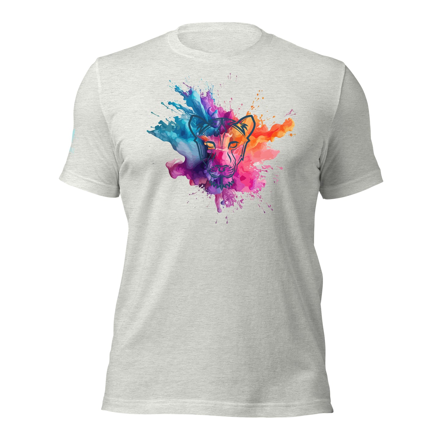 Colour Splash Geometric Lioness Tee