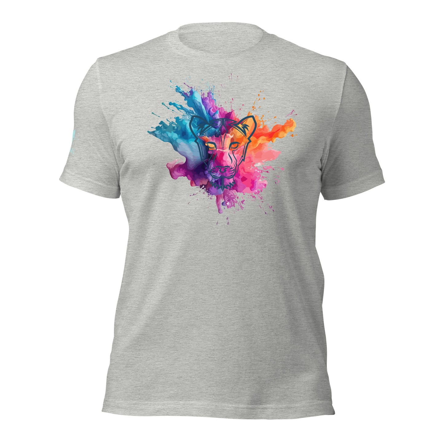 Colour Splash Geometric Lioness Tee