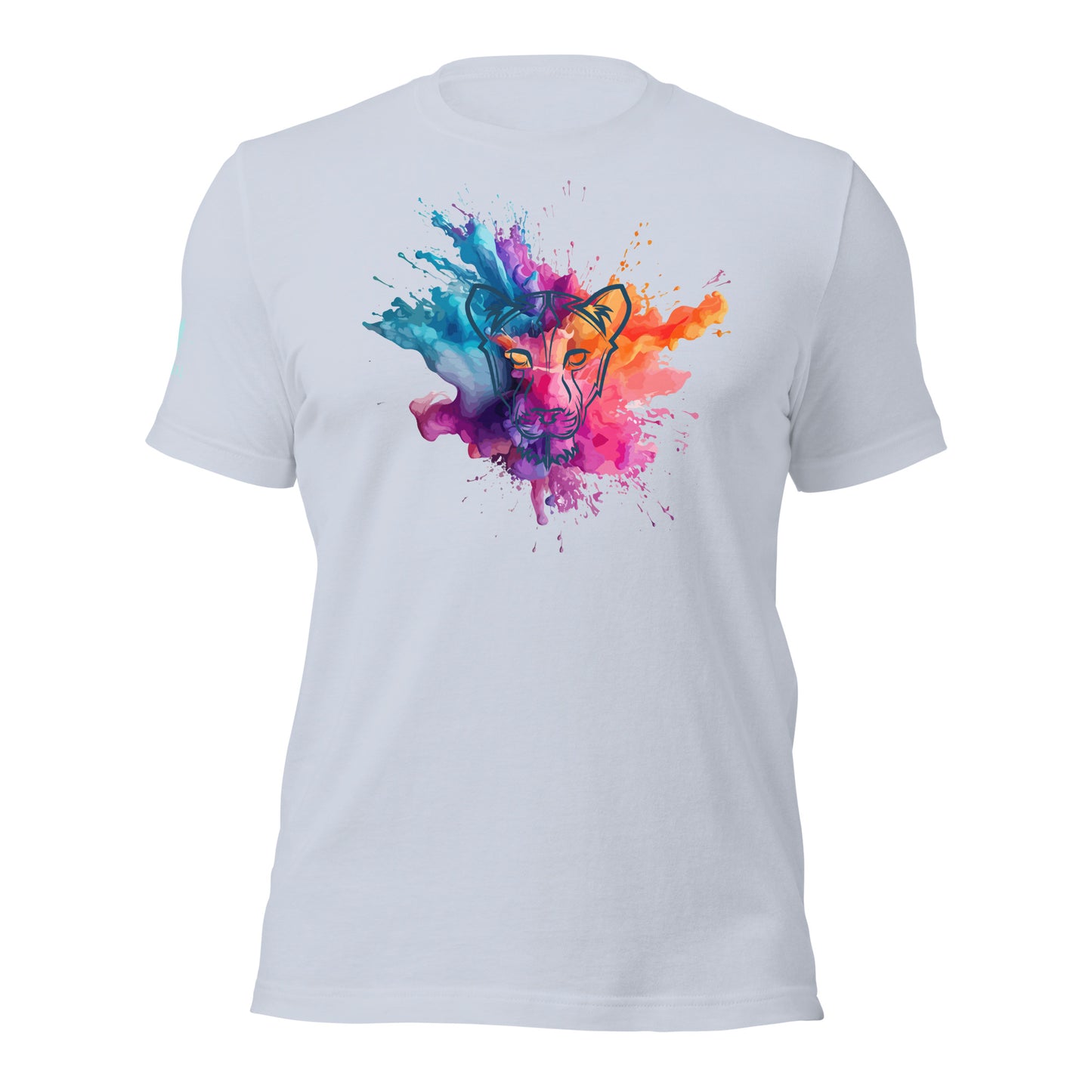 Colour Splash Geometric Lioness Tee