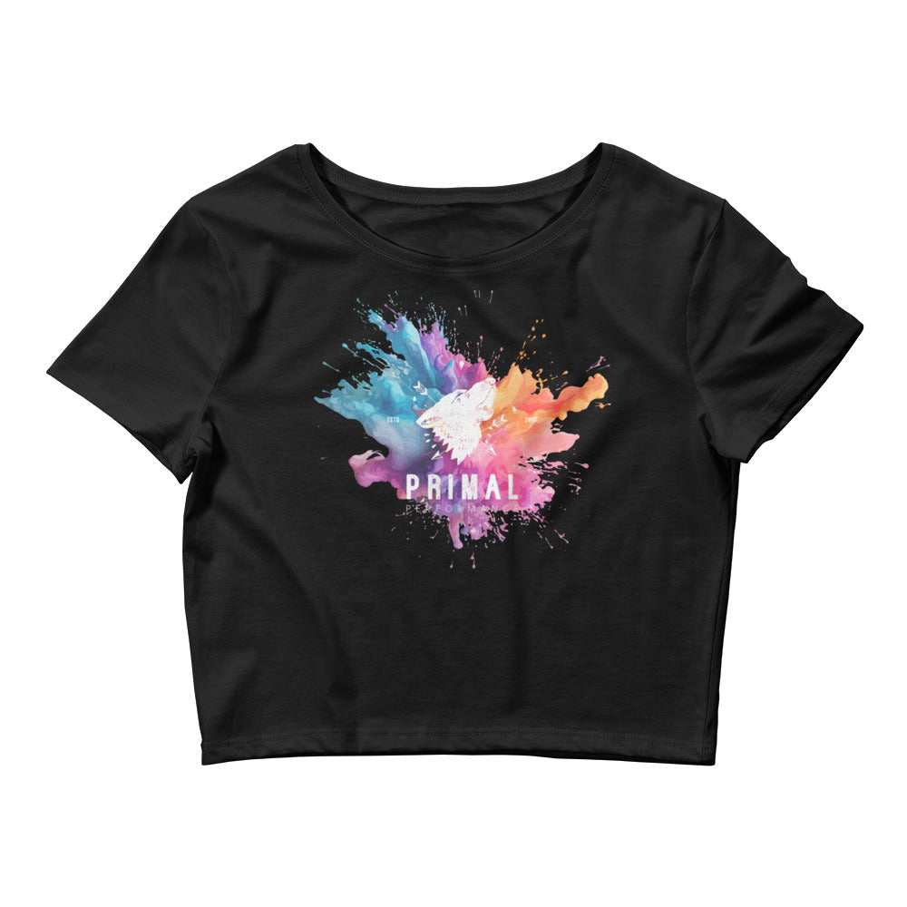 Colour Splash Primal Crop Tee