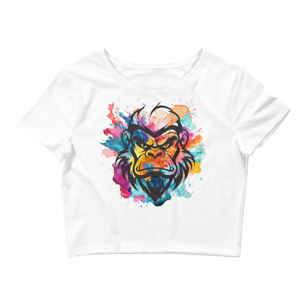 Colour Splash 'Try Me' Crop Tee