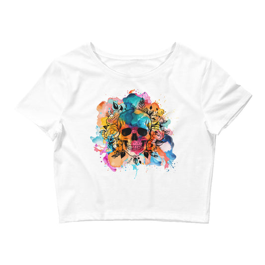 'It's a colourful life' Crop Tee