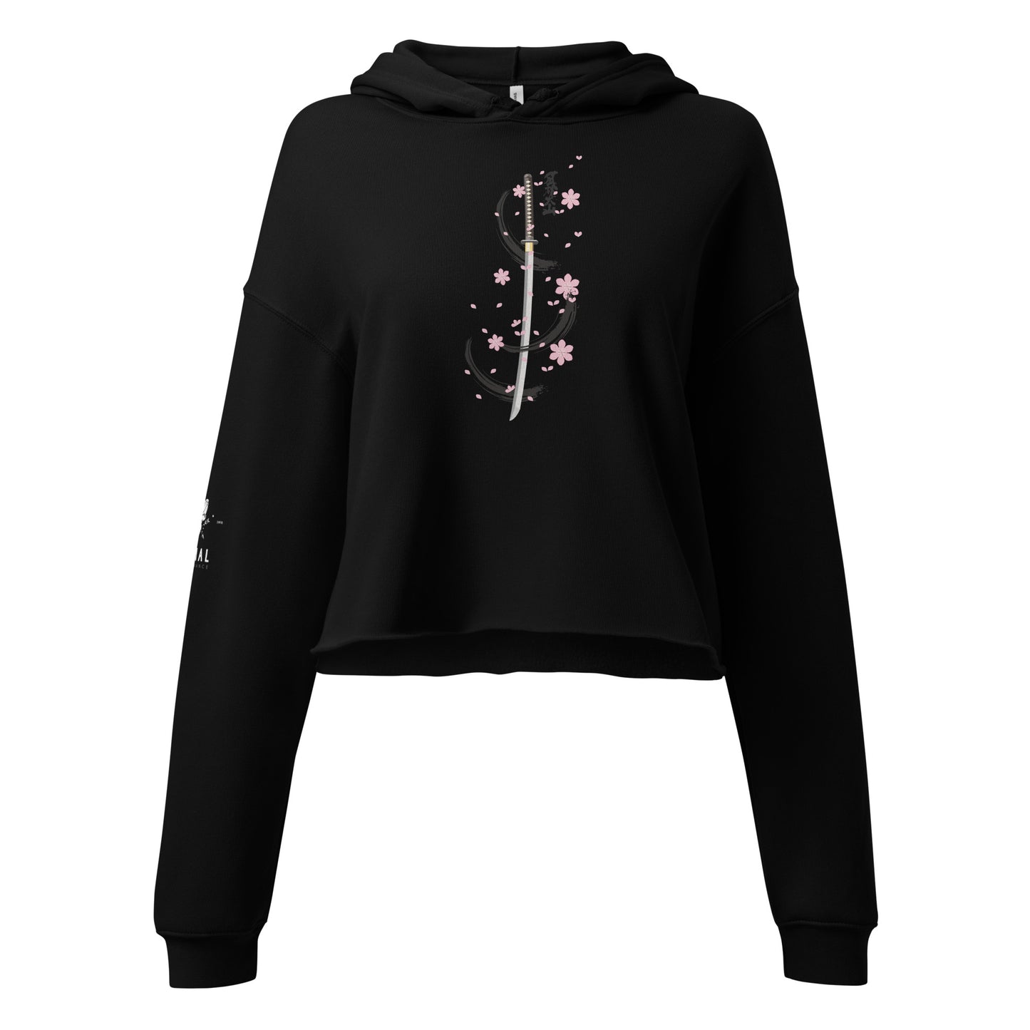 Blossoming Katana Crop Hoodie