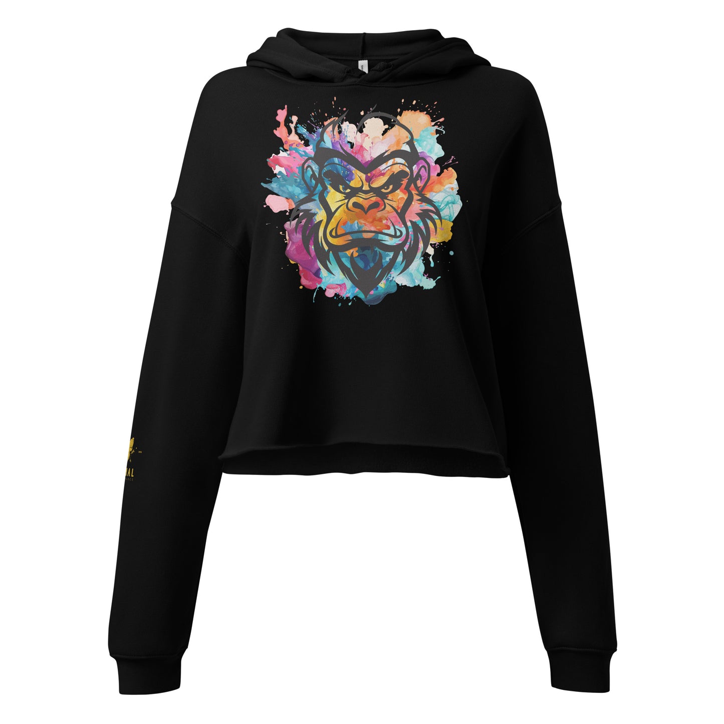 Colour Splash 'Try Me' Crop Hoodie