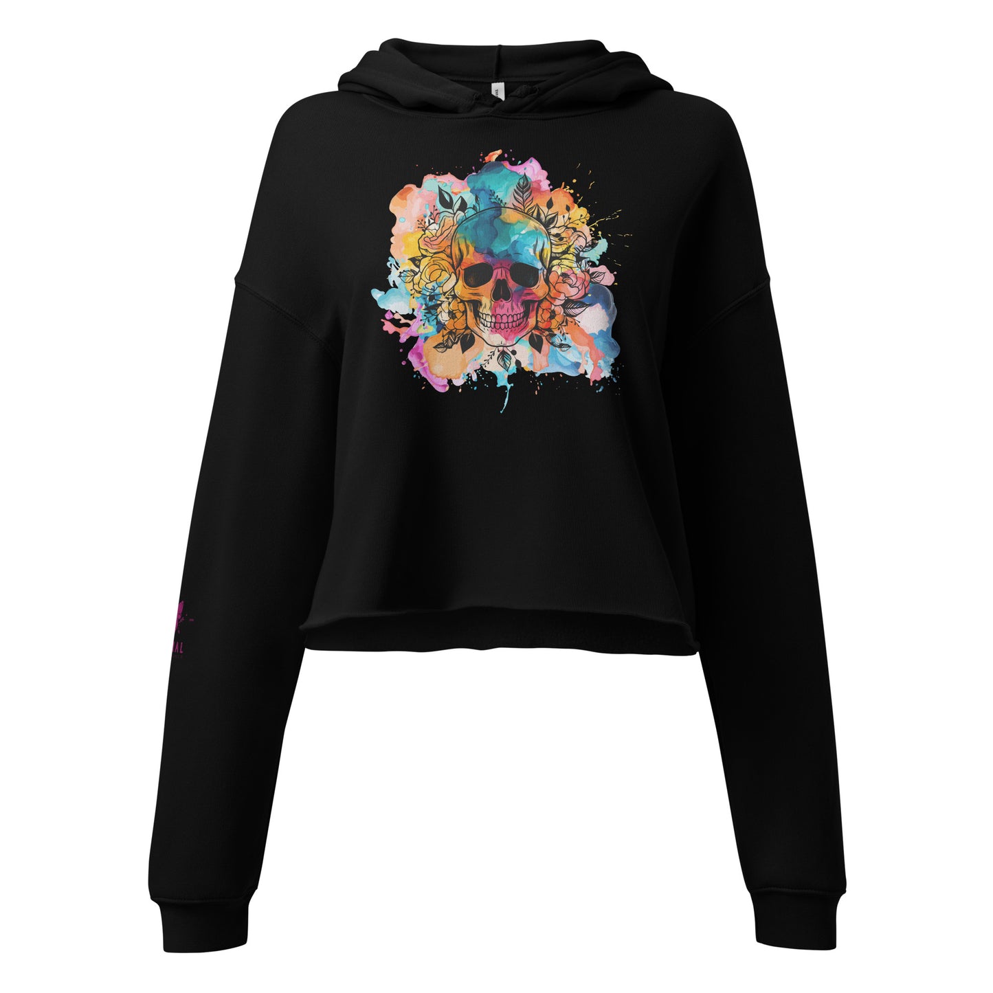 'It's a colourful life' Crop Hoodie