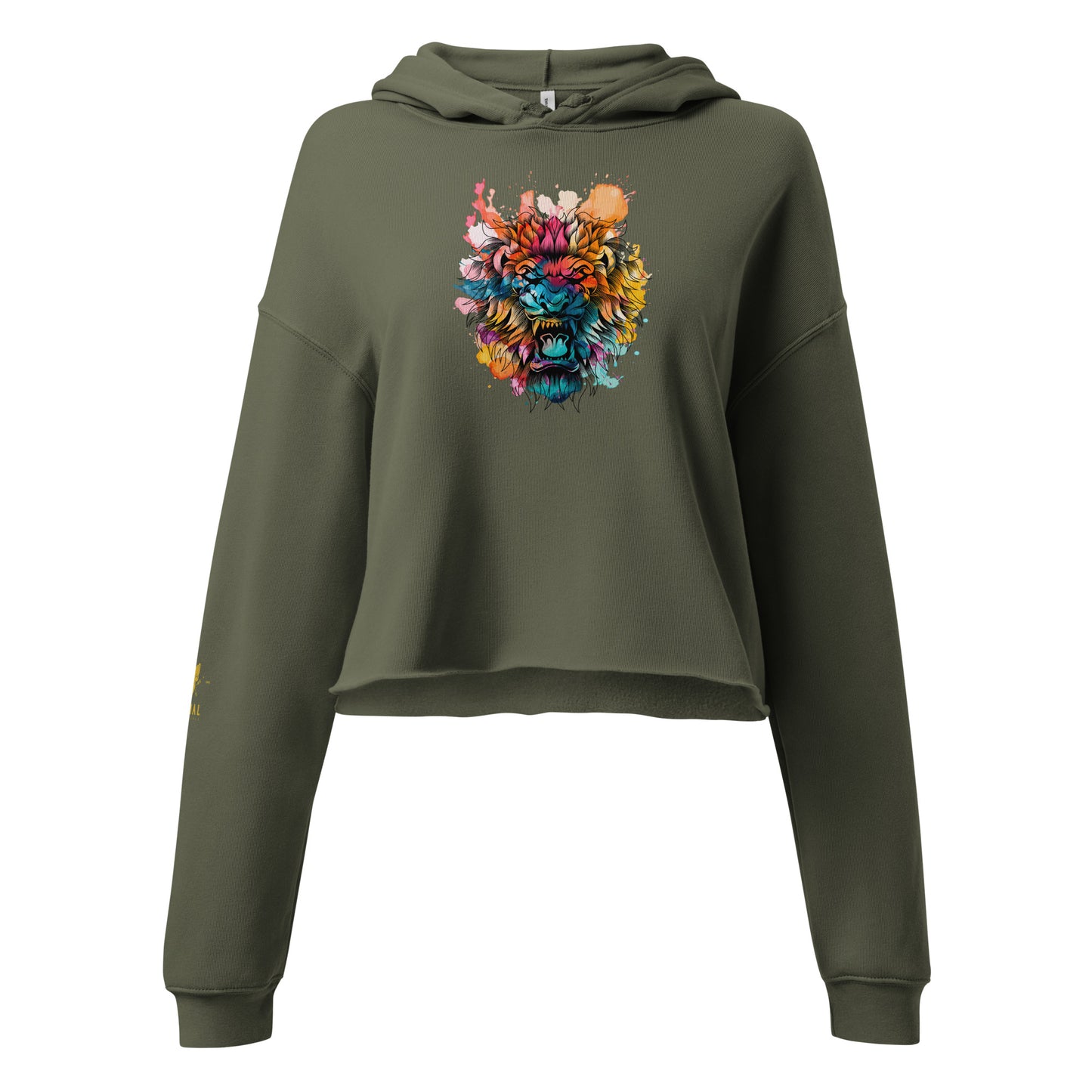 Colour Splash Fury Crop Hoodie