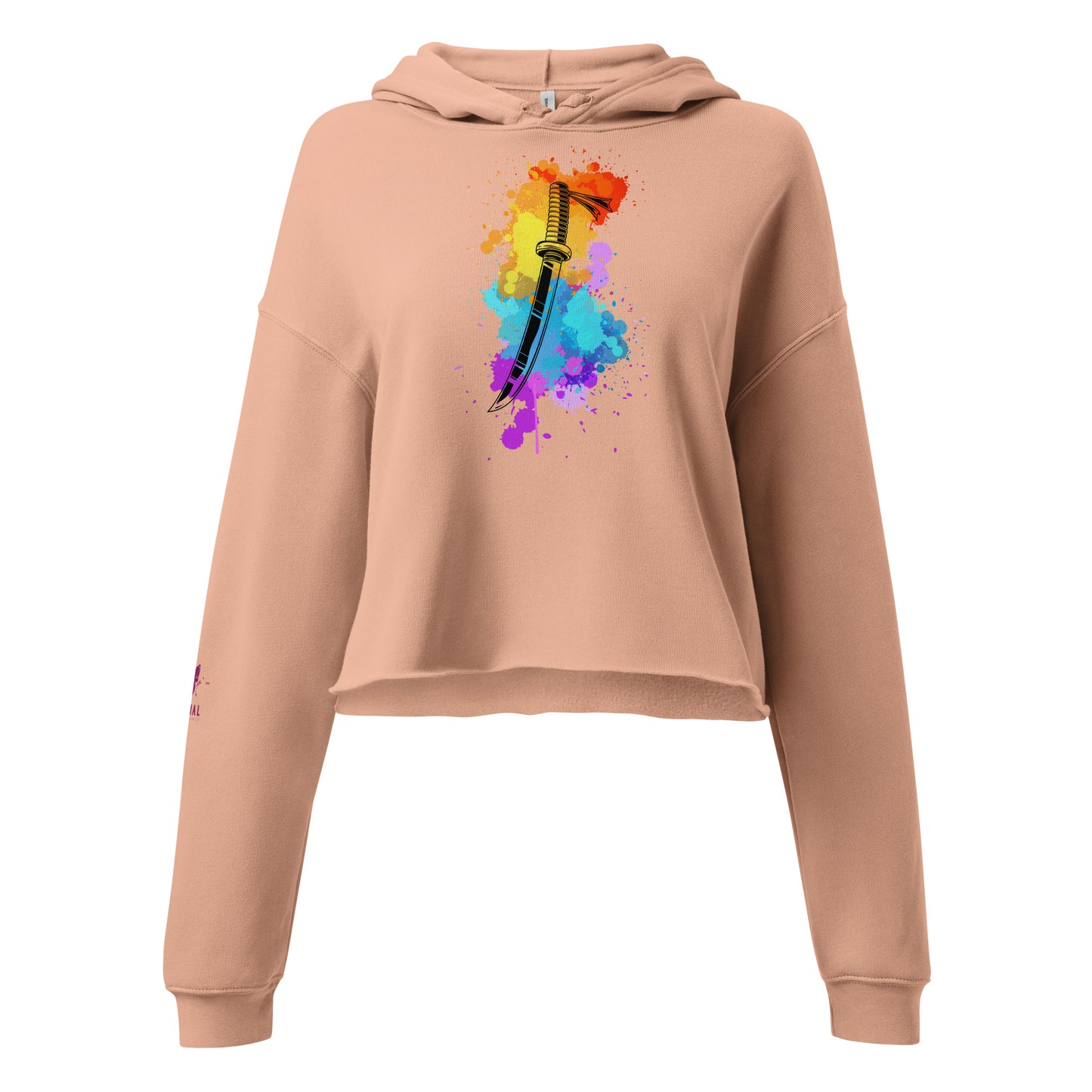 Colour Splash Wakizashi Crop Hoodie