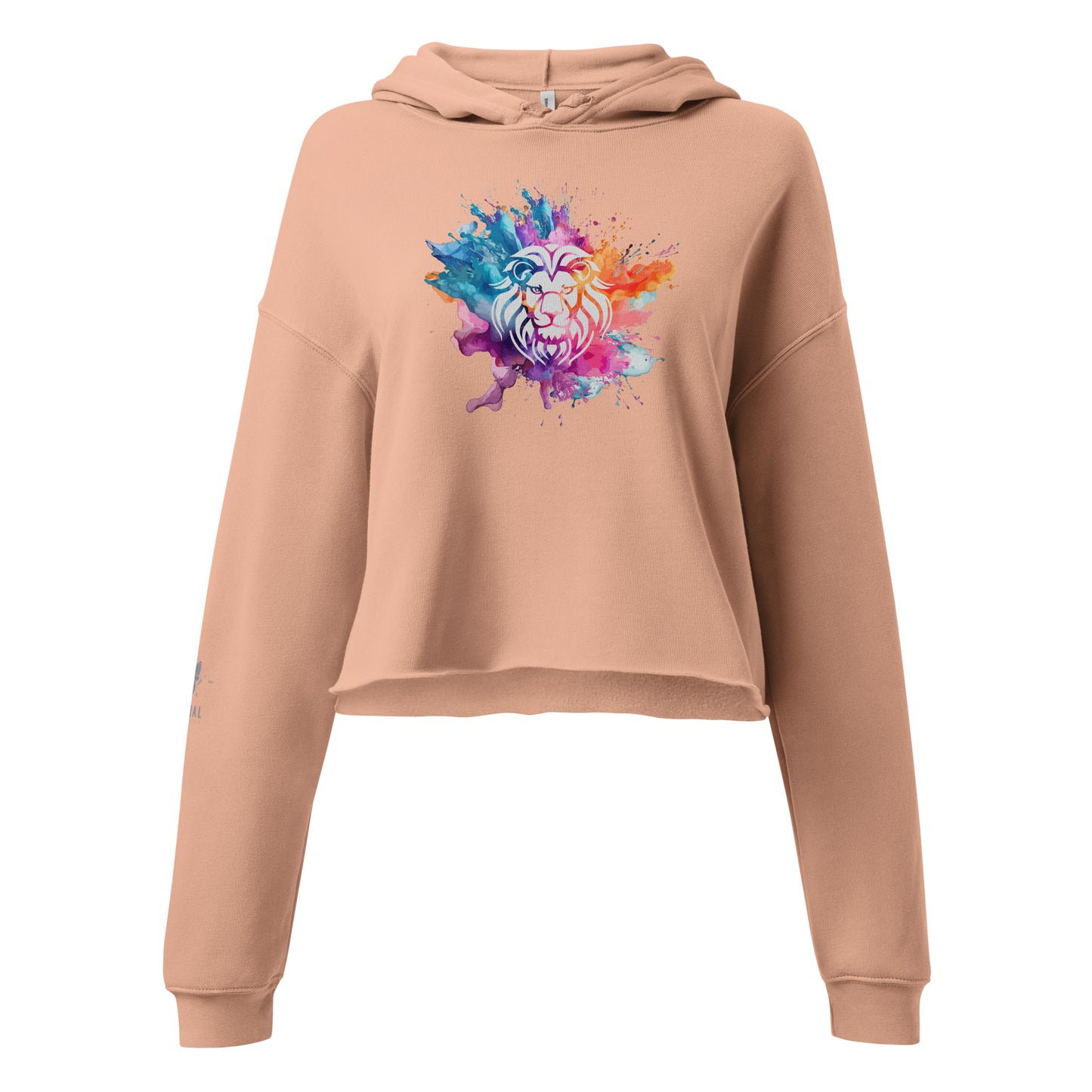 Colour Splash Regal Crop Hoodie