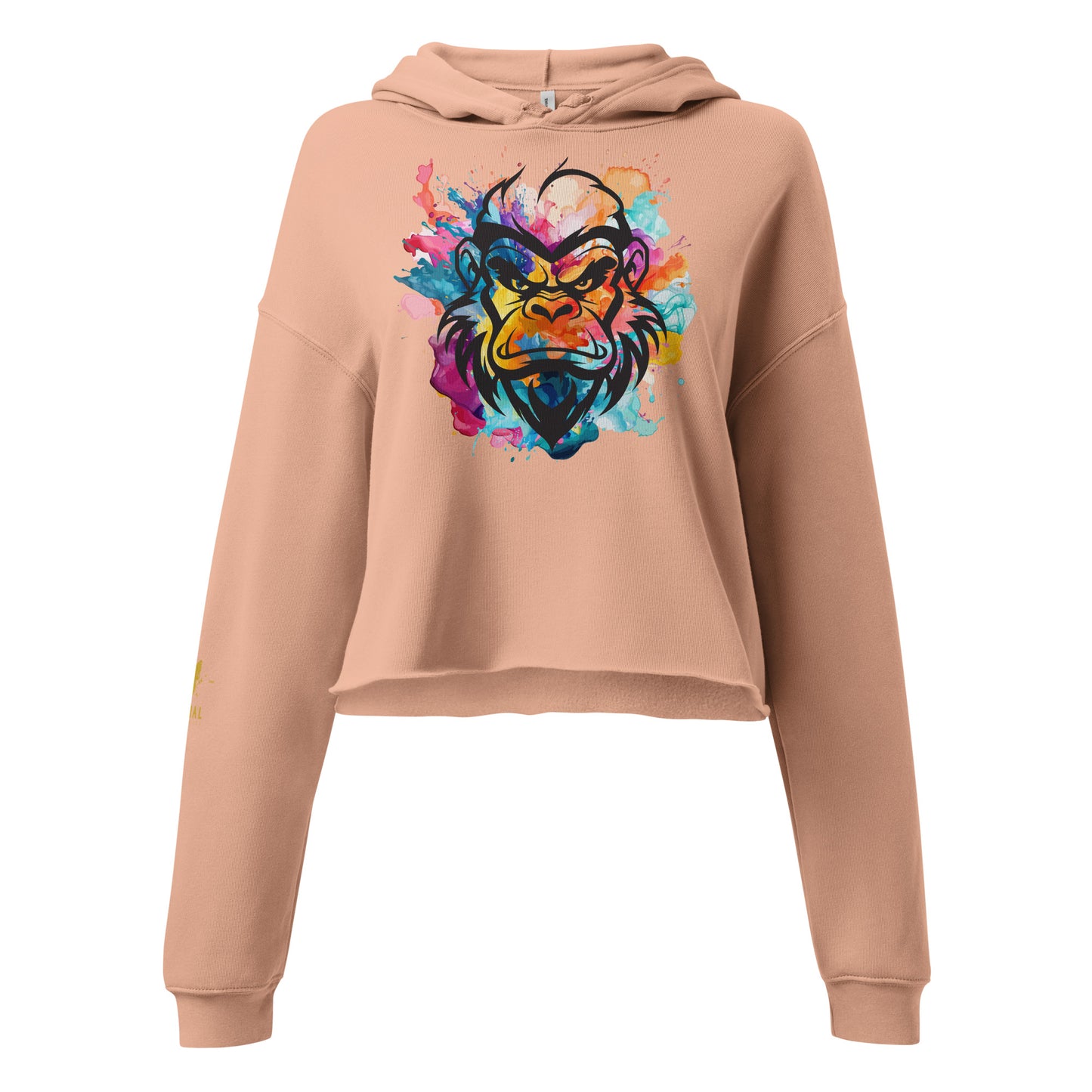 Colour Splash 'Try Me' Crop Hoodie