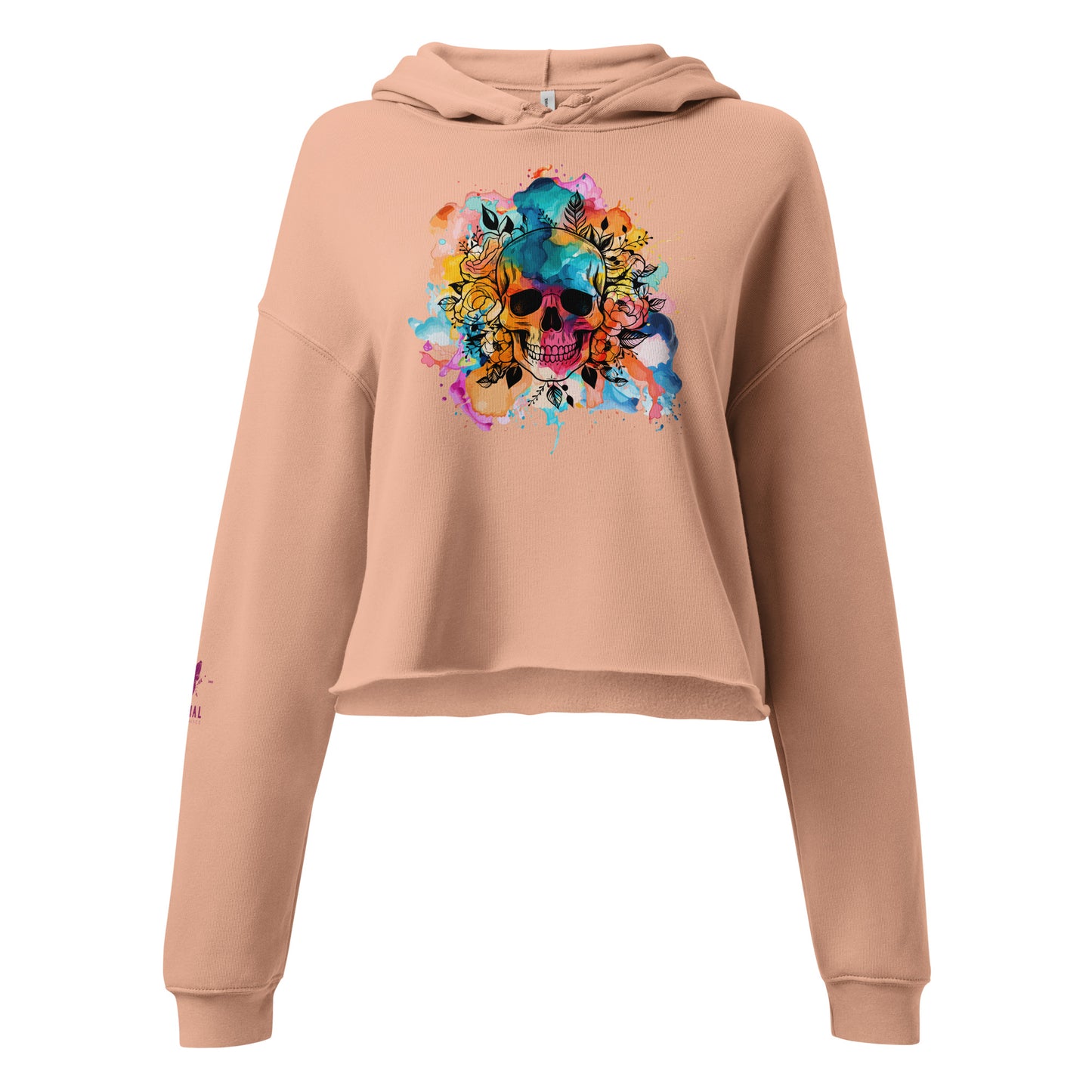 'It's a colourful life' Crop Hoodie