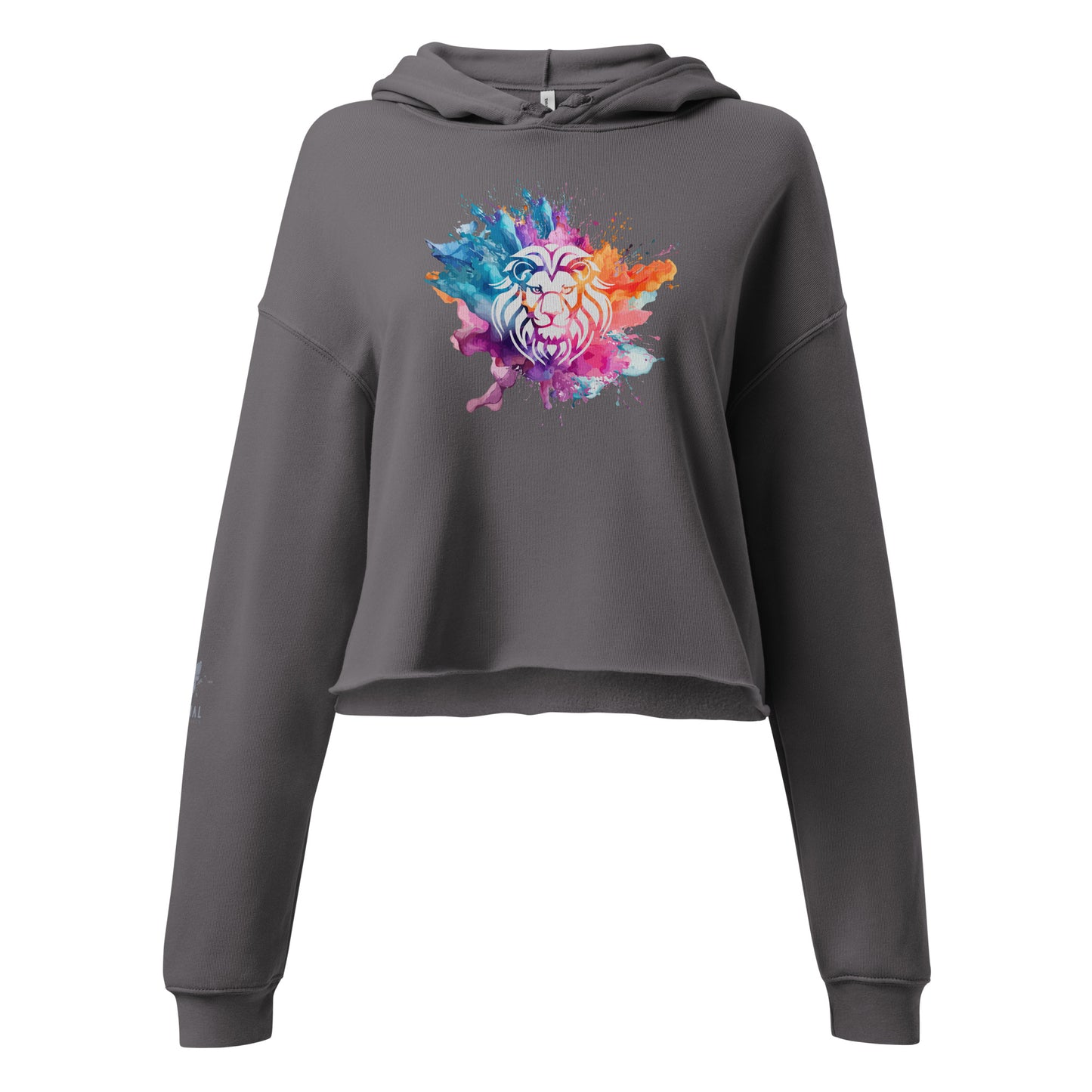 Colour Splash Regal Crop Hoodie