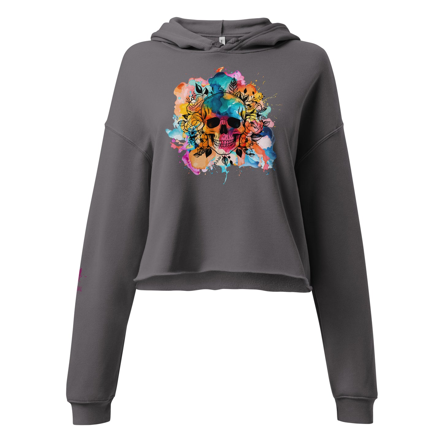 'It's a colourful life' Crop Hoodie